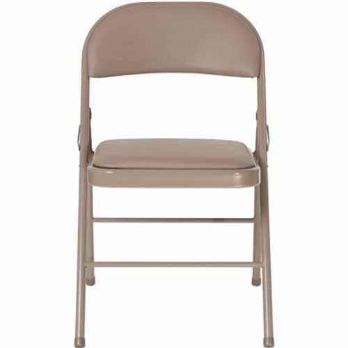 Carnegy Avenue Gray Metal Folding Chair (2-Pack) 311175156