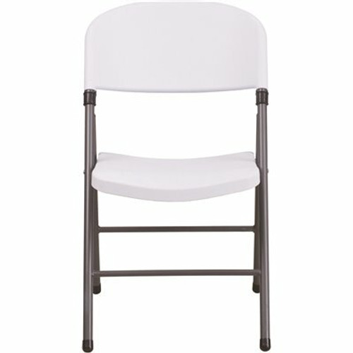 Carnegy Avenue Granite White Metal Folding Chair (2-Pack)