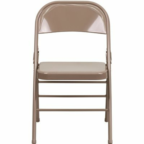 Flash Furniture Beige Metal Folding Chair (4-Pack) 311175216 Flash Furniture Beige Metal Folding Chair (4-Pack) 311175216