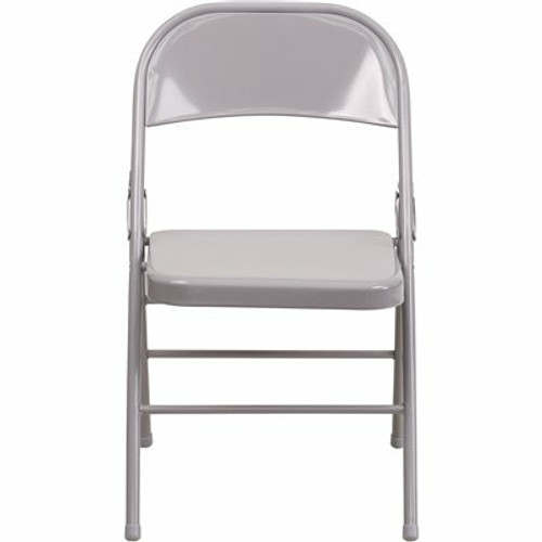 Flash Furniture Gray Metal Folding Chair (4-Pack) 311175218