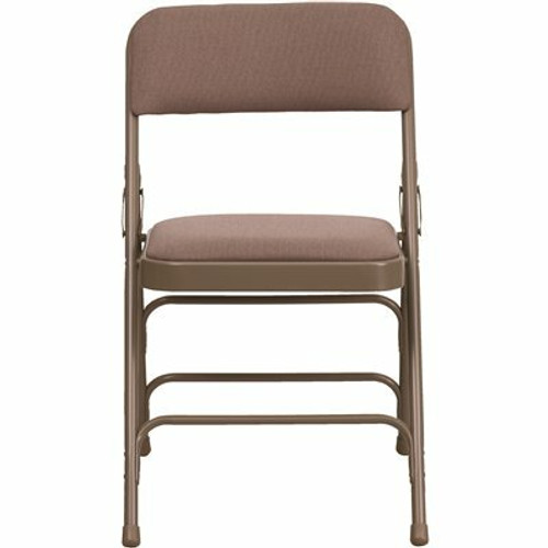 Flash Furniture Beige Fabric/Beige Frame Metal Folding Chair (4-Pack) 311175226 Flash Furniture Beige Fabric/Beige Frame Metal Folding Chair (4-Pack) 311175226