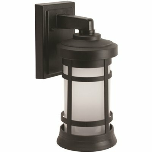 LiteCo Black Craftsman Style Outdoor Wall Mount Lantern 311194015
