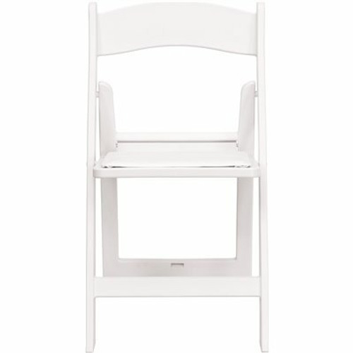 Carnegy Avenue Hercules White Resin 800 lb. Weight Capacity Lightweight Event Folding Chair (Set of 4)