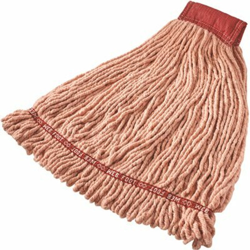 Rubbermaid Commercial Products Web Foot ORange Blend Large Shrinkless String Mop Head with 5 in. Head Band