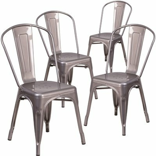 Carnegy Avenue Clear Coated Restaurant Chairs (Set of 4) 311257045