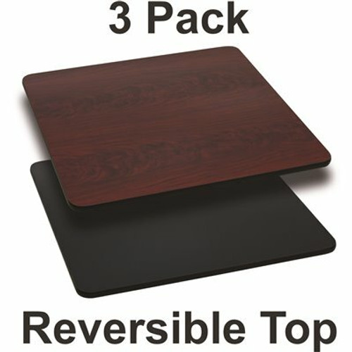 Carnegy Avenue Black/Mahogany Table Top (Set of 3) 311263305