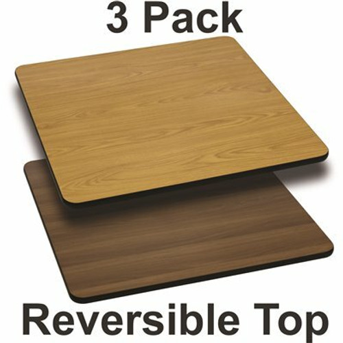 Carnegy Avenue Natural/Walnut Table Top (Set of 3) 311263311