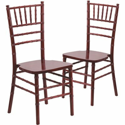 Carnegy Avenue Mahogany Wood Chiavari Chairs (Set of 2)