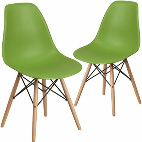 Carnegy Avenue Green Plastic Party Chairs (Set of 2) 311268440