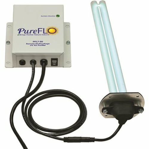 50-Watt Remote with 12 in. Germicidal Lamp with Magnetic Z-Bracket Air Purifier 50-Watt Remote with 12 in. Germicidal Lamp with Magnetic Z-Bracket Air Purifier