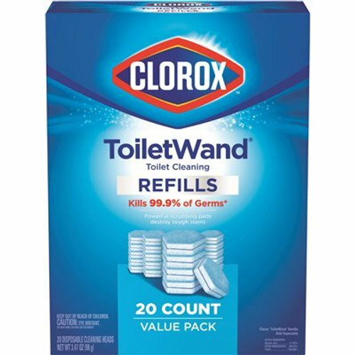 Clorox ToiletWand Disinfecting Refills Toilet Bowl Cleaner Disposable Wand Heads (20-Count)