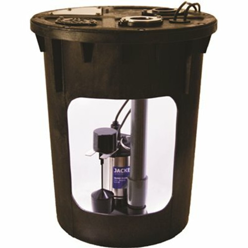 JACKEL 1/2HP Pre-Plumbed Sump Pump System JACKEL 1/2HP Pre-Plumbed Sump Pump System