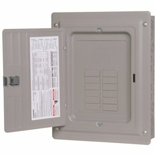 Siemens PN Series 125 Amp 12-Space 24-Circuit Main Lug Plug-On Neutral Load Center Indoor with Copper Bus Siemens PN Series 125 Amp 12-Space 24-Circuit Main Lug Plug-On Neutral Load Center Indoor with Copper Bus