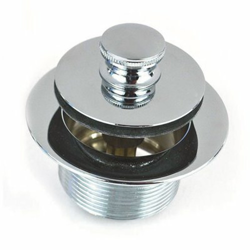 Watco 1.625 in. Overall Diameter x 16 Threads x 1.25 in. Push Pull Bathtub Closure with 38101 Brass Bushing in Chrome Watco 1.625 in. Overall Diameter x 16 Threads x 1.25 in. Push Pull Bathtub Closure with 38101 Brass Bushing in Chrome