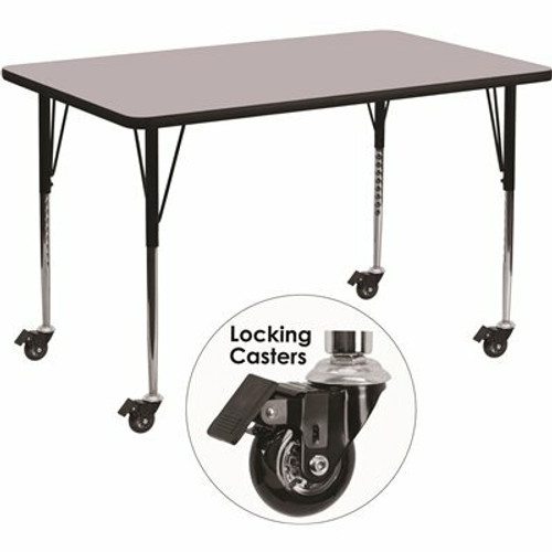 Carnegy Avenue 30.37 in. Gray Kids Table 312195617