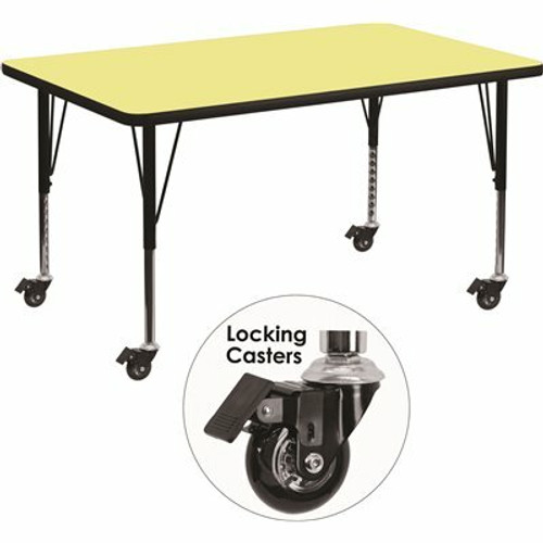 Carnegy Avenue 25.37 in. Yellow Kids Table 312195622