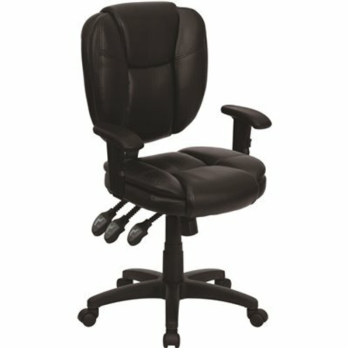 Flash Furniture Black Leather Office/Desk Chair 312201609 Flash Furniture Black Leather Office/Desk Chair 312201609