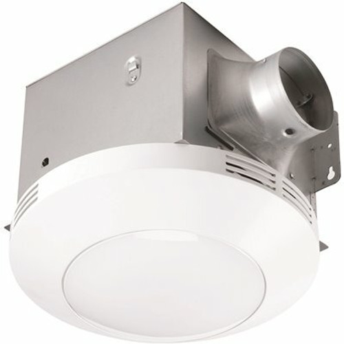 HOMEWERKS 80 CFM Light & Fit Ceiling Mount Bathroom Exhaust Fan with LED Light HOMEWERKS 80 CFM Light & Fit Ceiling Mount Bathroom Exhaust Fan with LED Light