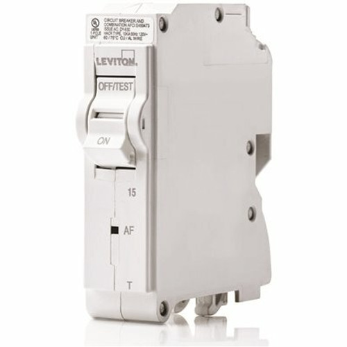 Leviton Branch Circuit Breaker, AFCI 1-Pole 15 Amp, 120-Volt, Thermal Magnetic LB115-AFR Leviton Branch Circuit Breaker, AFCI 1-Pole 15 Amp, 120-Volt, Thermal Magnetic LB115-AFR