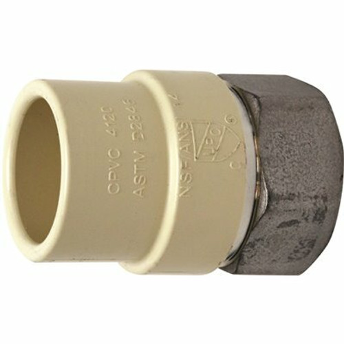 Apollo 3/4 in. x 3/4 in. CPVC CTS Slip Stainless Steel FPT Adapter Apollo 3/4 in. x 3/4 in. CPVC CTS Slip Stainless Steel FPT Adapter