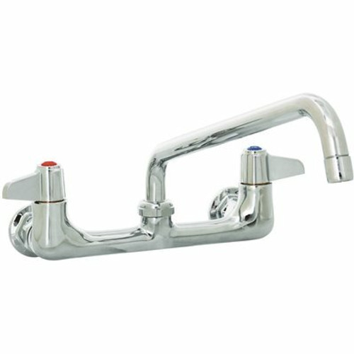 T&S 2-Handle Standard Kitchen Faucet with Commercial Features in Chrome 312562979