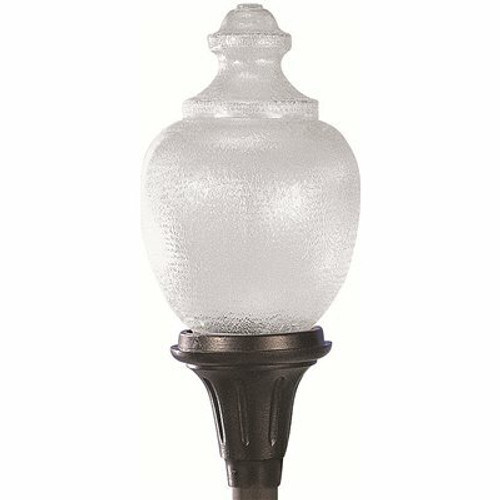 LiteCo Black Outdoor Type 3 LED Post Top Acorn