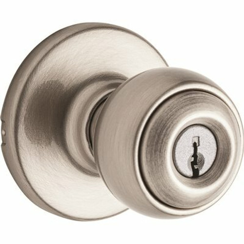 Kwikset Polo Satin Nickel Keyed Entry Door Knob Kwikset Polo Satin Nickel Keyed Entry Door Knob