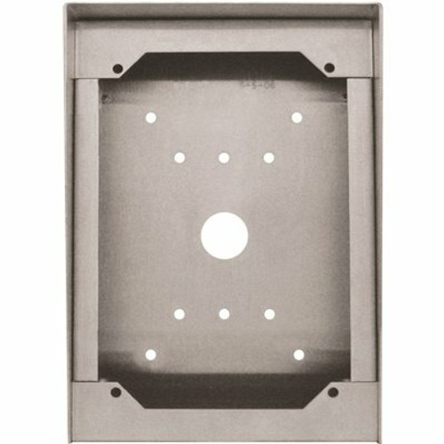 AIPHONE Mounting Box, for Use with JK, JF, JP, JO-DVF Door Stations, Surface Wall Mount, Stainless Steel Finish AIPHONE Mounting Box, for Use with JK, JF, JP, JO-DVF Door Stations, Surface Wall Mount, Stainless Steel Finish