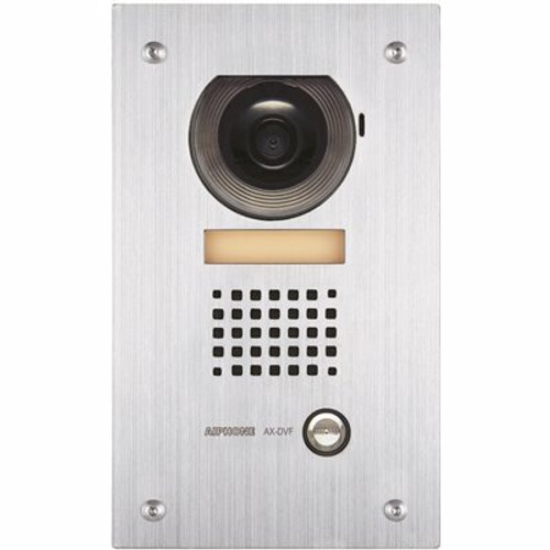 AIPHONE AX Series Flush Mount 1-Channel Color Video Door Station Intercom with Vandal, Weather Resistant, Stainless Steel