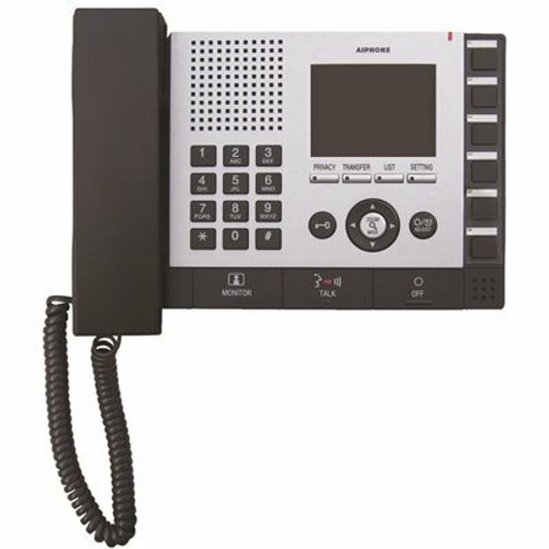 IS Series Wall or Desk Mount 1-Channel Color Video Master Station Intercom with 3-1/2 in. Color LCD Display, Black-Gray IS Series Wall or Desk Mount 1-Channel Color Video Master Station Intercom with 3-1/2 in. Color LCD Display, Black-Gray