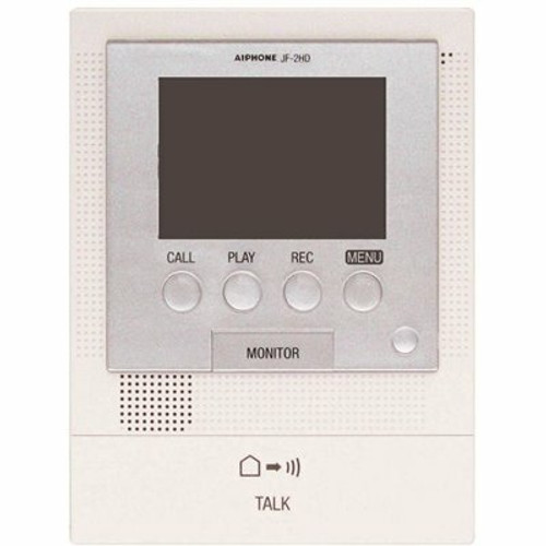 AIPHONE JF Series Surface Mount 1-Channel Video Sub-Master Station Intercom with Door Release, Picture, Message, White - Gray AIPHONE JF Series Surface Mount 1-Channel Video Sub-Master Station Intercom with Door Release, Picture, Message, White - Gray