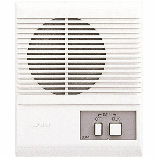 AIPHONE LEM Series Surface Mount 1-Channel 1-Call Master Station Intercom with Push-to-Talk Communications, White AIPHONE LEM Series Surface Mount 1-Channel 1-Call Master Station Intercom with Push-to-Talk Communications, White