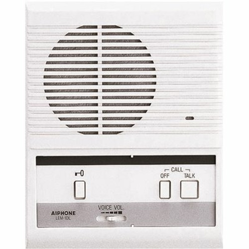 AIPHONE LEM Series Surface Mount 1-Channel 1-Call Master Station for Multi-Master Use Intercom with Door Release, White AIPHONE LEM Series Surface Mount 1-Channel 1-Call Master Station for Multi-Master Use Intercom with Door Release, White