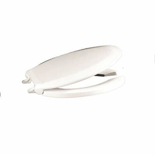 CENTOCO Fast-N-Lock Elongated Open Front Commercial Toilet Seat with Cover in White CENTOCO Fast-N-Lock Elongated Open Front Commercial Toilet Seat with Cover in White