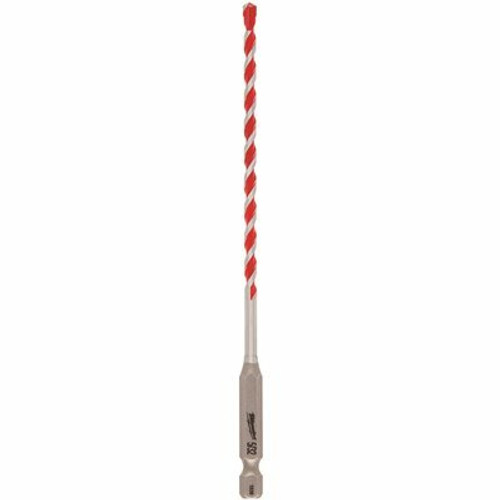 Milwaukee 5/32 in. x 4 in. x 6 in. SHOCKWAVE Carbide Hammer Drill Bit for Concrete, Stone, Masonry Drilling Milwaukee 5/32 in. x 4 in. x 6 in. SHOCKWAVE Carbide Hammer Drill Bit for Concrete, Stone, Masonry Drilling