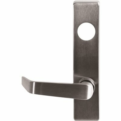 DETEX 10 Series Satin Chrome Grade 1 Exit Trim, Classroom Function, S Lever, Less Cylinder, Left Hand Reverse 313257738 DETEX 10 Series Satin Chrome Grade 1 Exit Trim, Classroom Function, S Lever, Less Cylinder, Left Hand Reverse 313257738