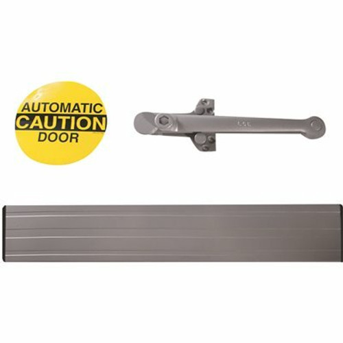 LCN Auto Equalizer 4800 Series Size 1 to 5 Sprayed Aluminum Pneumatic Power Operator, Parallel Arm Push Side Mount