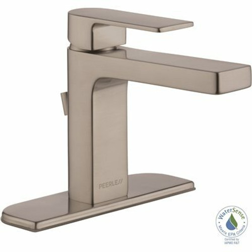 Peerless Xander Single Hole Single-Handle Bathroom Faucet in Brushed Nickel Peerless Xander Single Hole Single-Handle Bathroom Faucet in Brushed Nickel