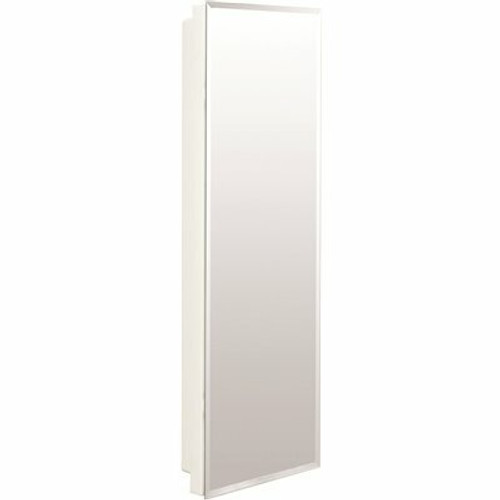 American Pride 12 in. W x 36 in. H Recessed Frameless Beveled Medicine Cabinet American Pride 12 in. W x 36 in. H Recessed Frameless Beveled Medicine Cabinet