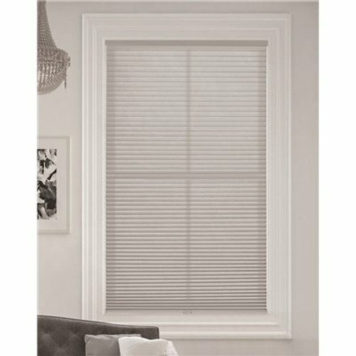 BlindsAvenue Simply Gray Sheen Cordless Light Filtering Single Cell Polyester Cellular Shade 38 in. W x 72. L BlindsAvenue Simply Gray Sheen Cordless Light Filtering Single Cell Polyester Cellular Shade 38 in. W x 72. L