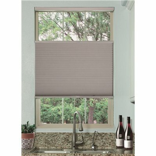 BlindsAvenue Simply Gray Sheen Cordless Top Down Bottom Up Blackout Single Cell Polyester Cellular Shade 38 in. Wx 72 in. L BlindsAvenue Simply Gray Sheen Cordless Top Down Bottom Up Blackout Single Cell Polyester Cellular Shade 38 in. Wx 72 in. L