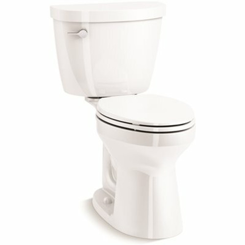 KOHLER Cimarron 12 in. Rough In 2-Piece 1.28 GFP Single Flush Elongated Toilet in White with Soft Close Seat KOHLER Cimarron 12 in. Rough In 2-Piece 1.28 GFP Single Flush Elongated Toilet in White with Soft Close Seat
