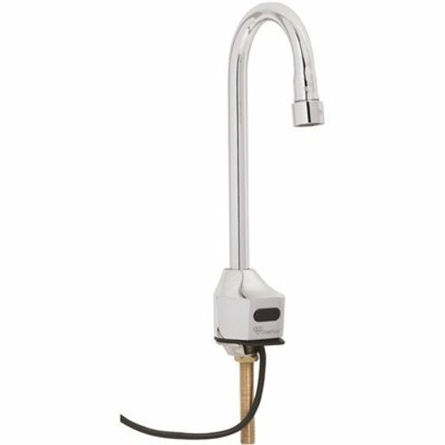 T&S Sensor Touchless Faucet (Bathroom) Single Hole with Plug in Polished Chrome Plated Brass 313833184
