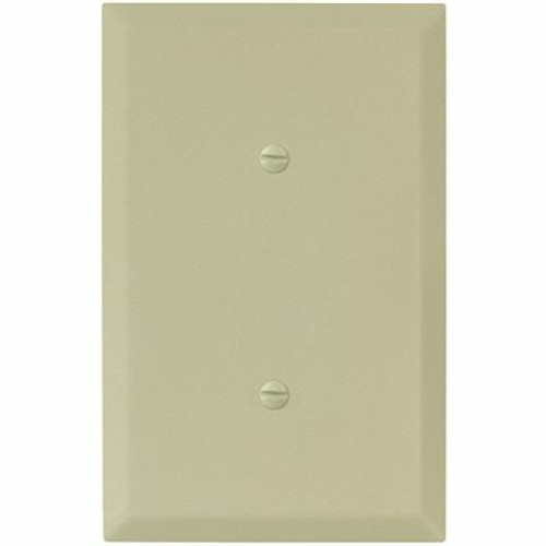 Titan3 Ivory Textured 1-Gang Blank Jumbo Metal Wall Plate, 20 Count