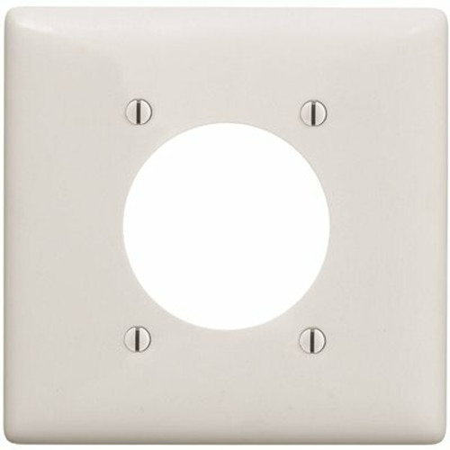 HUBBELL WIRING 2-Gang 2.15 in. Opening Wall Plate - White