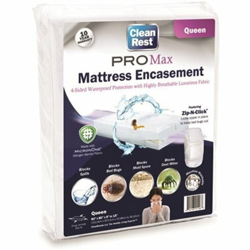 CLEAN REST Pro Max Encasement Polyester Queen Mattress Cover