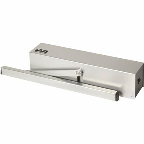 Norton 5600 Series Grade-1 Size 3 to Size 5 Sprayed Aluminum Electro-Mechanical Power Operator Rigid Arm Pull Side Mount Norton 5600 Series Grade-1 Size 3 to Size 5 Sprayed Aluminum Electro-Mechanical Power Operator Rigid Arm Pull Side Mount