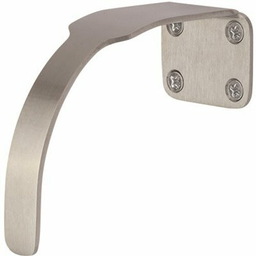 Satin MicroShield Stainless Steel Hands Free Hospital Pull with 2 in. Baseplate, 4 in. Projection, 3-7/8 in. Clearance