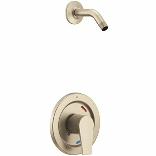 Slate Single-Handle 1-Spray 1.75 GPM Shower Faucet in Brushed Nickel (Valve and Showerhead not Included) Slate Single-Handle 1-Spray 1.75 GPM Shower Faucet in Brushed Nickel (Valve and Showerhead not Included)