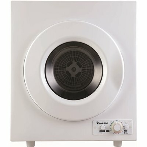 2.6 cu. ft. White Compact Electric Dryer